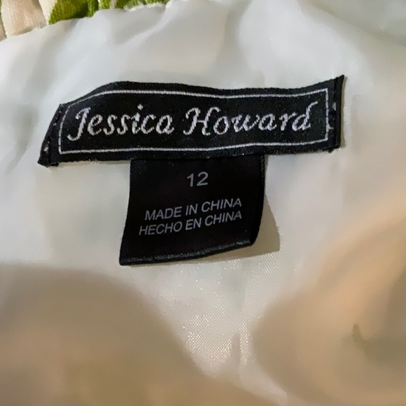 Jessica Howard Floral Lime Green Linen Dre… - Picture 4 of 5